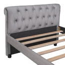 Twin Size Upholstered daybed with Drawers, Wood Slat Support, Gray(OLD SKU :LP000117AAE)