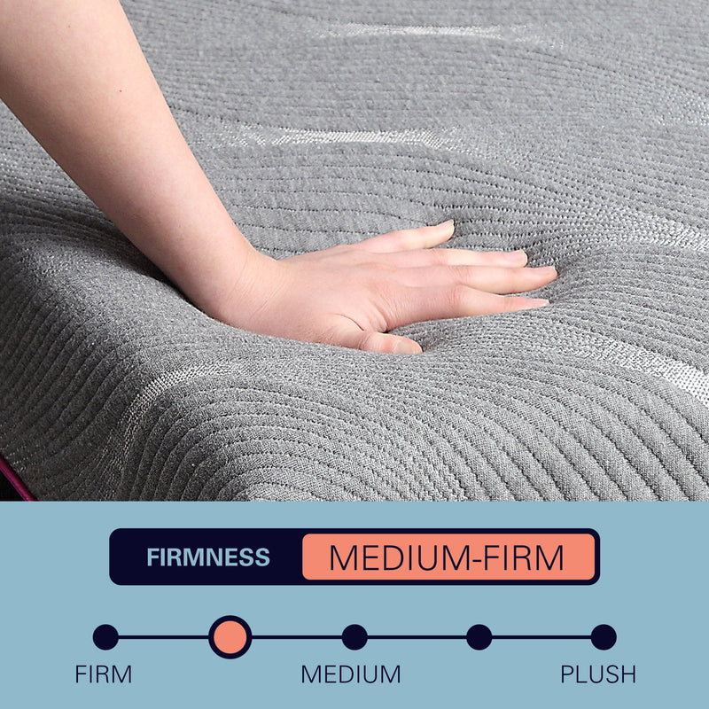 Renew - 11" Cooling Fast Responding Latex Foam Mattress - Gray