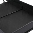 Full Size  Upholstered Platform Bed with Storage Headboard and Hydraulic Storage System, PU Storage Bed with LED Lights and USB charger, Black