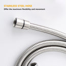 Elegant 10" Round Rain Shower Head And Handheld Set With Adjustable Tilt And Dual Modes