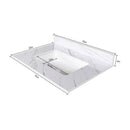 Bianco Carrara Venato Marble Vanity Top With Pre Drilled Faucet Hole And Undermount Sink