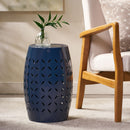 12" Outdoor Lace Cut Side Table