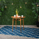 Outdoor Acacia Wood Bar Table With Slat Top