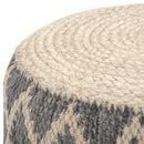 Edgeley - Handcrafted Round Pouf
