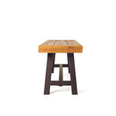 Tranquilizer - Outdoor Acacia Wood Bench With Slat Panel Design