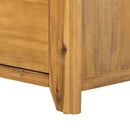 6 Drawer Dresser - Natural Wood / Brown