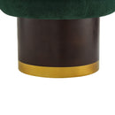 Round Swivel Accent Chair With Ergonomic Backrest For Living Room