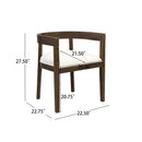 Contemporary Dining Chair Set With Armrests