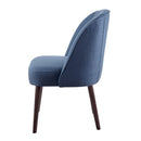 Bexley - Rounded Back Dining Chair With Wraparound Back - Blue