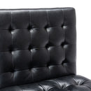 Contemporary Accent Chair With Tufted Waffle Stitch - Black