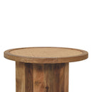 Close Knit Corner End Table - Oak