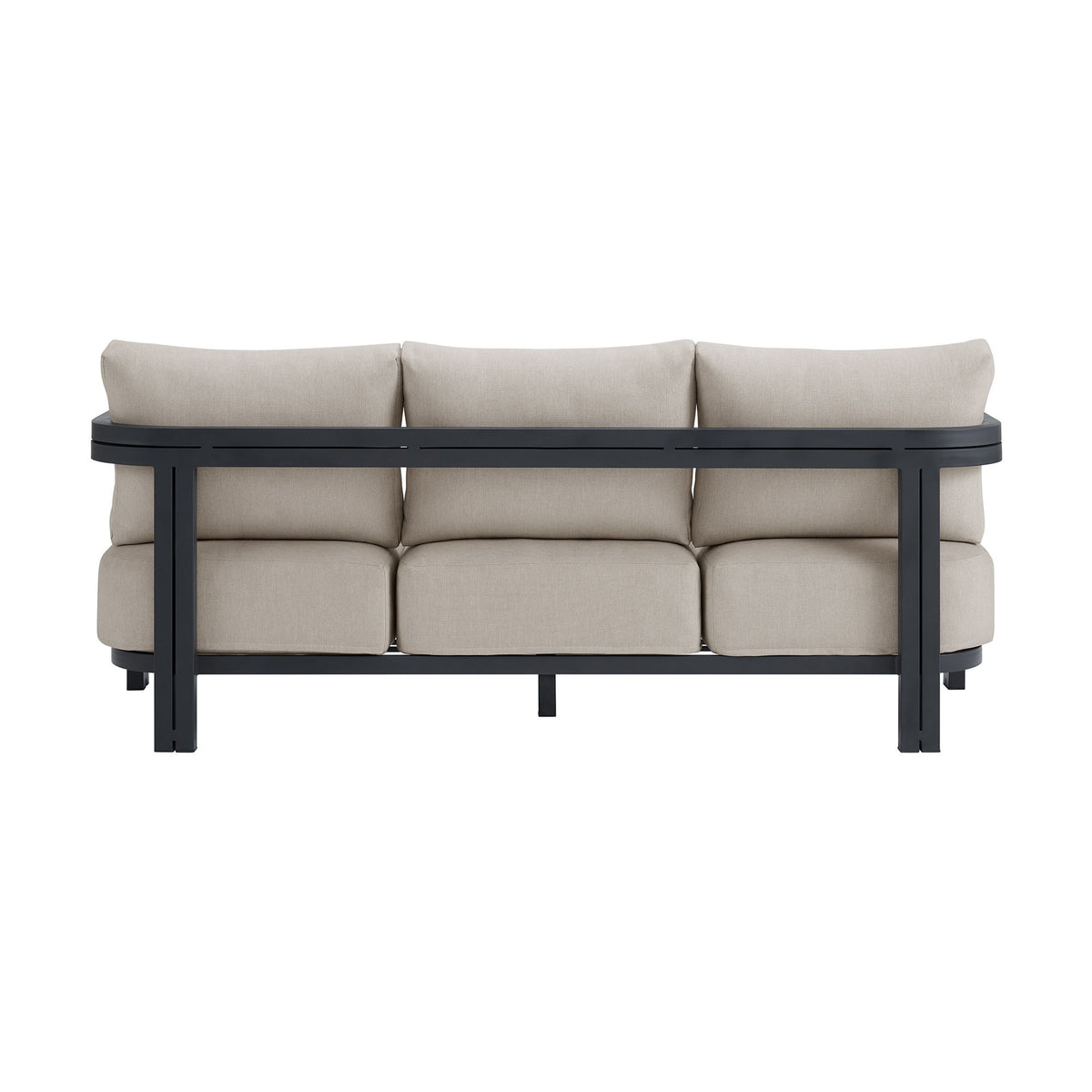 Playa Sofa With 2 Pillows in Dark Gray / Beige by Elements International, view 4
