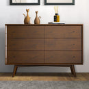 Caroline - Mid-Century Modern Solid Wood Dresser - Brown