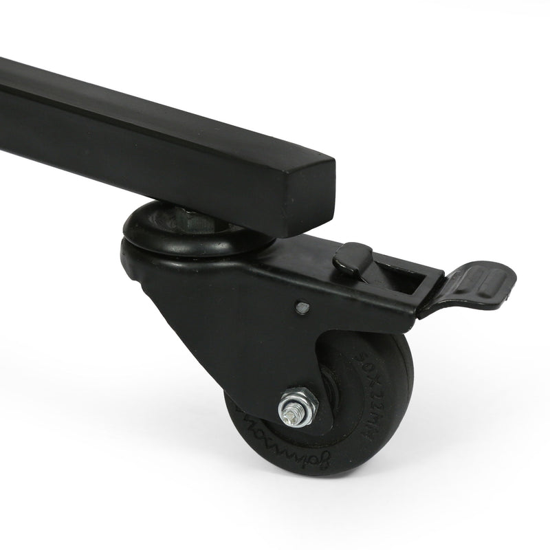 Modern Industrial Bed Laptop Table With C - Shape Design And Adjustable Height - Natural