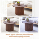 Modern Circular Coffee Table Cylindrical Design