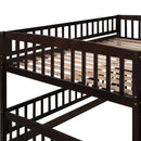 Low Bunk Bed With Slide, Fence And Ladder