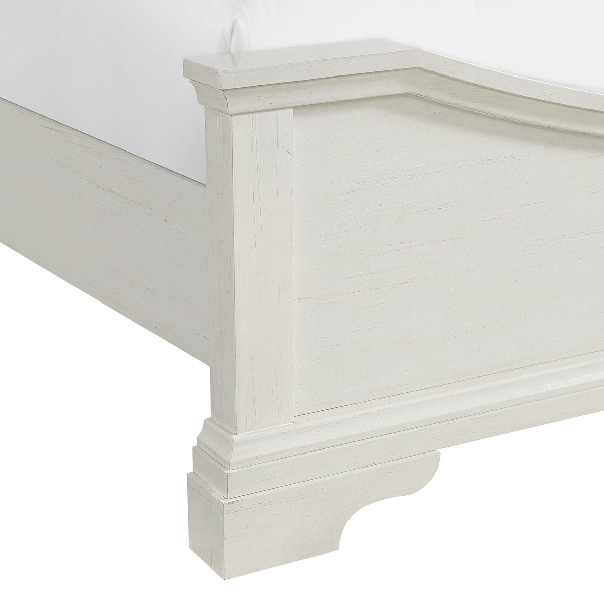 Eastwood Youth Upholstered Bed in White by Elements International, view 2