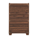 Farmhouse Style Monita Wine Cabinet With Storage Space - Walnut