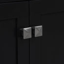 Bathroom Vanity With Ceramic Sink, Modern Single Bathroom Cabinet With 2 Doors And A Shelf, Soft Close Doors