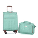 4 Piece Set, Softshell Suitcase Spinner Wheels Terylene Luggage Sets
