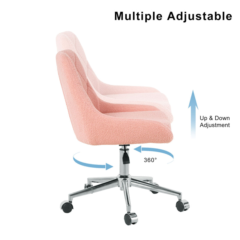 Adjustable And Space-Saving Chair With Golden Electroplated Legs