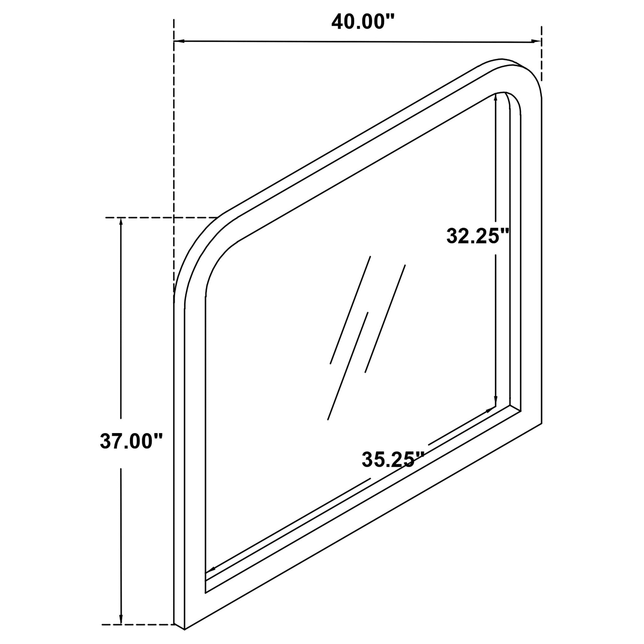 Anastasia Dresser Mirror Pearl White