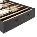 Platform Bed With Storage Headboard, Shoe Rack And 4 Drawers