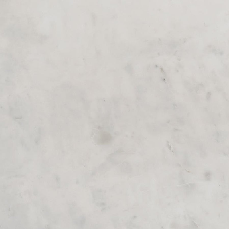 Astoria - Round Genuine Marble Side End Table - White