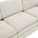 Cozy Upholstered Plush Cushion Loveseat Sofa For Living Room