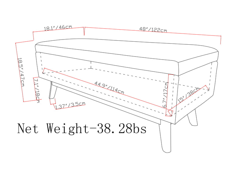 Owen - Upholstered Rectangular Storage Ottoman