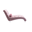 Velvet Chaise Lounge Indoor, Button Tufted Upholstered Chaise Lounge Chair With Pillow