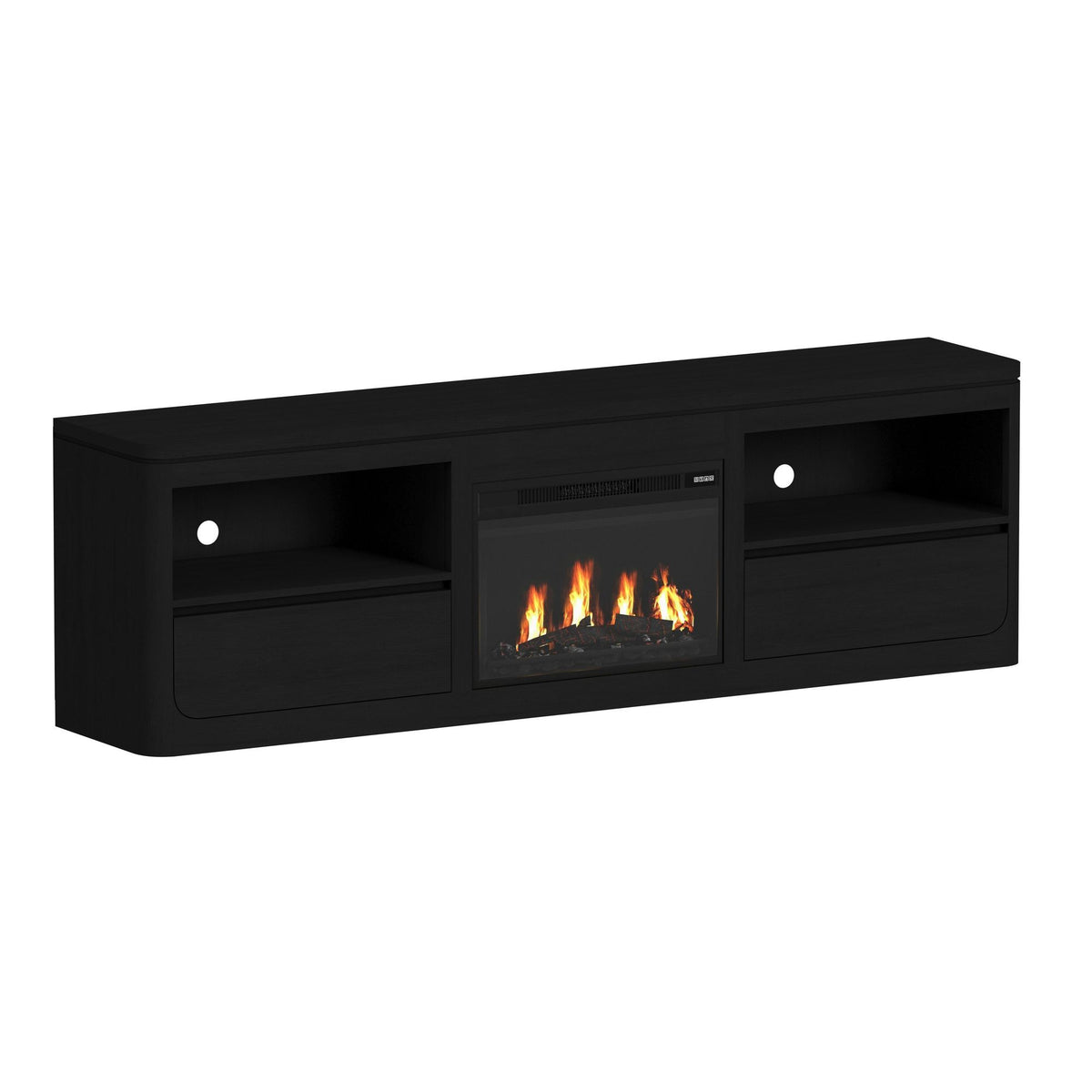 Rosalie TV Console in Black by Elements International, view 4