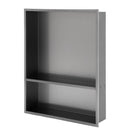 Modern Stainless Steel Shower Niche Double Shelf For Bathroom