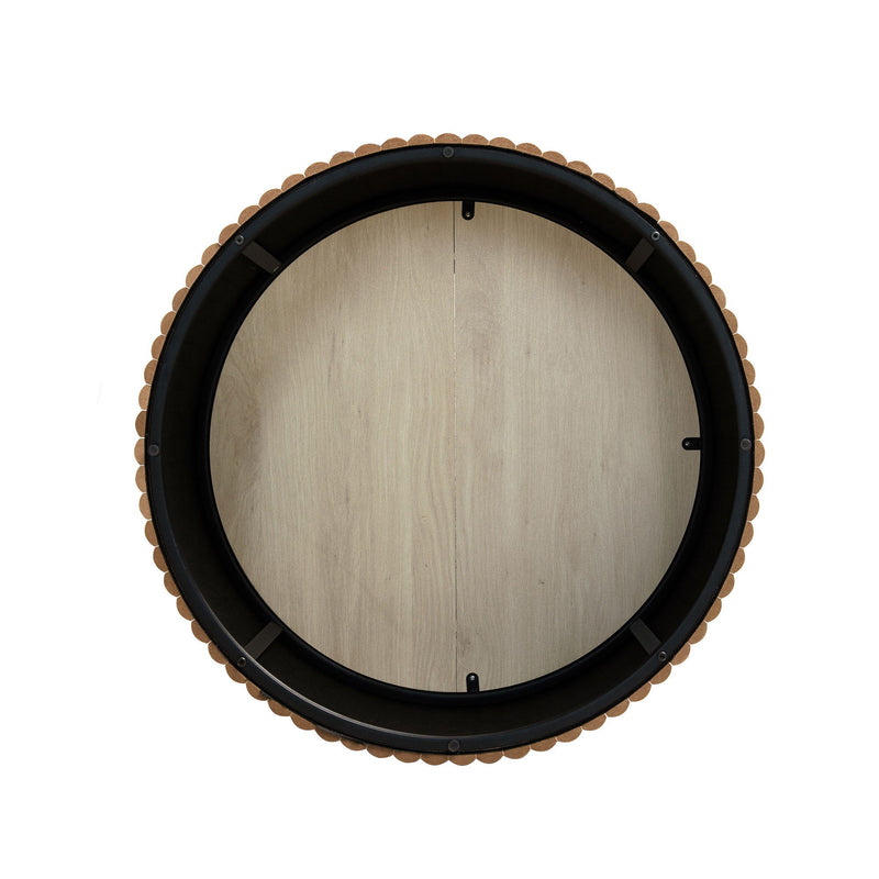 Coffee Table, Round Coffee Table, Modern Side Tables Accent End Table For Living Room, Apartment - Natural