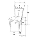 Gabriel - Closed BackSide Chairs (Set of 2) - Cappuccino - Atlantic Fine Furniture Inc