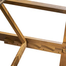 Hampton - Style Wood And Wicker Chaise Lounge With Adjustable Features And Natural - Natural