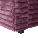 Plush Oversized Double Chaise Lounge Sofa Bed With USB Ports And Cup Holders