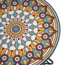 Colorful Outdoor Side Table With Ceramic Tile Top