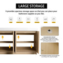 Freestanding Bathroom Vanity With Resin Sink & Soft Close Cabinet Doors