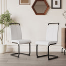 Modern Dining Chairs With High Back Upholstered Design Metal Legs