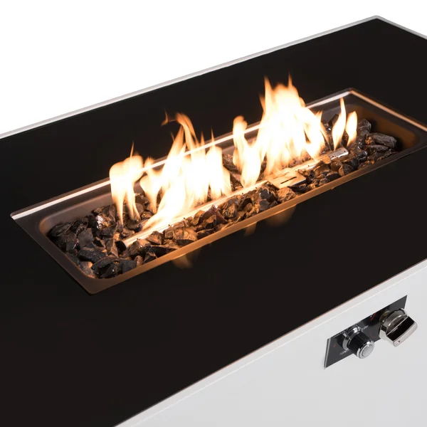 Rectangular Fire Pit With Frame Elegant Design