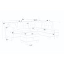 Camden - Power Sectional Sofa With Storage Ottoman And Built In Charging Ports - Gray