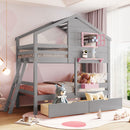 Bunk Bed With Playhouse Roof And Window