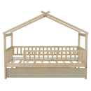 Creativity House Bed With Twin Size Trundle