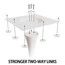 Mid-Century Round Dining Table With Pedestal Base For 2 - 4 People