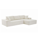 Modular Sectional Living Room Sofa Set Upholstered Sleeper Sofa for Living Room, Bedroom, Salon, 2 PC Free Combination, L-Shape, BEIGE