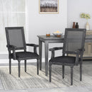 Elegant French Country Style Dining Chair With Cane Backrest