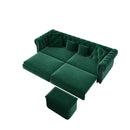 3 In 1 Convertible Sleeper Sofa Bed With Movable Ottoman