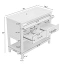 Bathroom Vanity With Ceramic Sink, Tip Out Tray & 2 Full Extension Drawers