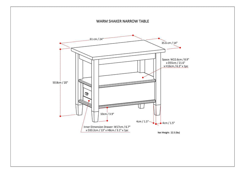 Warm Shaker - Handcrafted Table